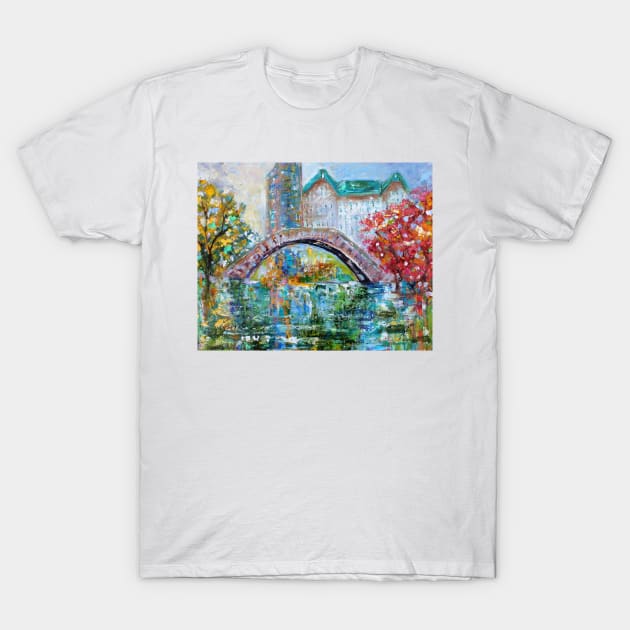 New York City Central Park T-Shirt by Karensfineart